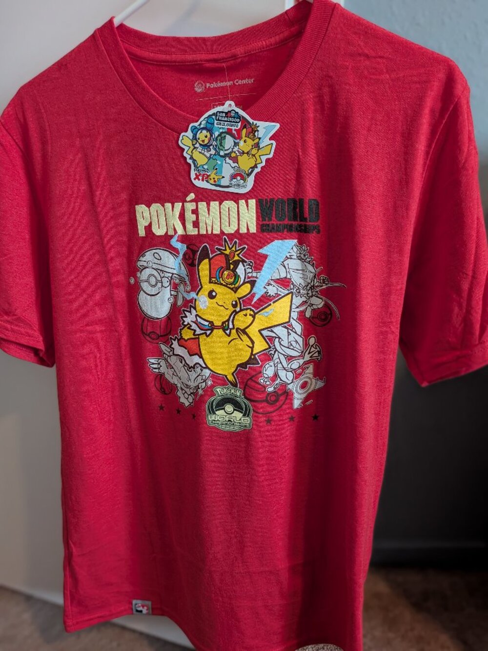 Pokemon Worlds XP 2026 San Francisco Red Shirt - Youth XL